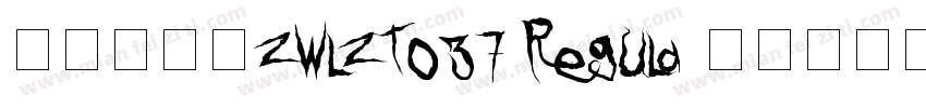 字王龙爪体zwlzt037 Regula字体转换
